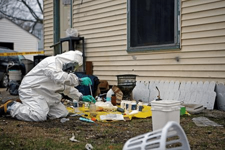 testing and cleaning up meth labs